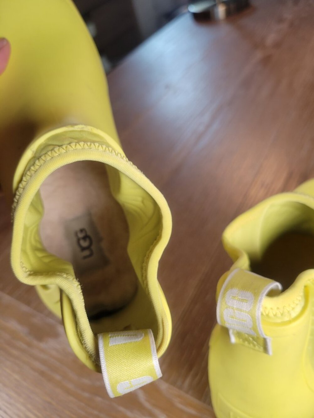 UGG Chevonne Margarita Yellow Waterproof Chelsea Rain Boots Women's Size 8 - Picture 8 of 13